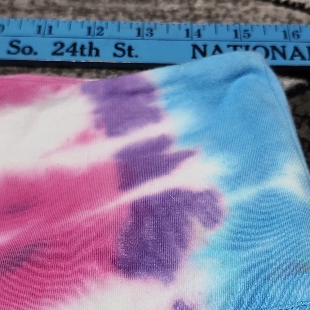 VS PINK 2021 TIE-DYE HIGH-WAIST BIKE SHORT XL
